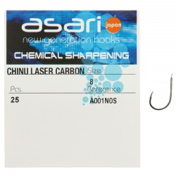 Anzuelo Asari Chinu Laser Carbon A001NOS 