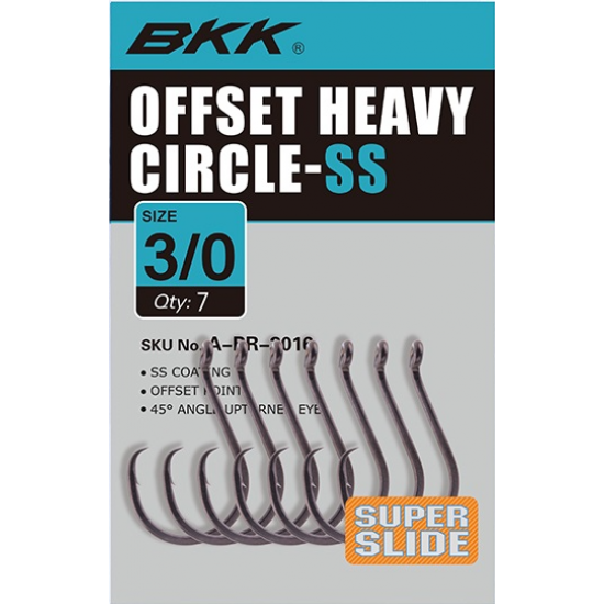 Anzuelo BKK Offset Heavy Circle SS Anzuelos Carbono