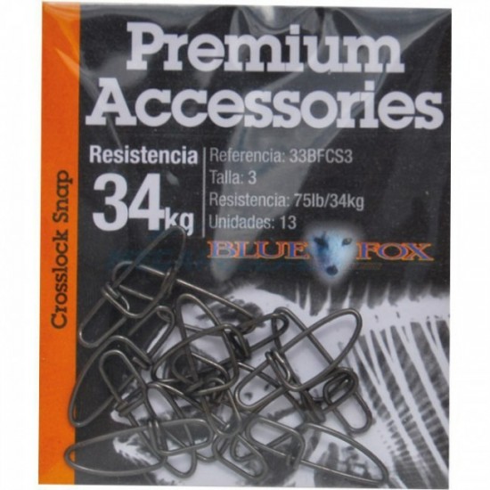 Imperdible de Seguridad Snap Lazo Blue Fox Talla 3