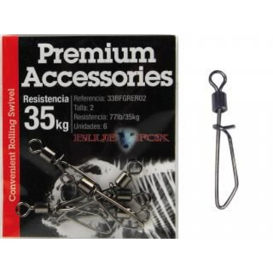 Giratorio Rolling con Enganche Rapido Blue Fox Talla 2