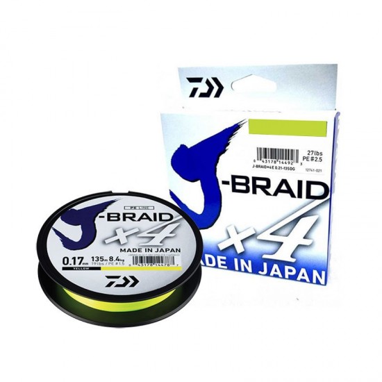 Daiwa J-Braid x4 PE#0.6 Trenzados 