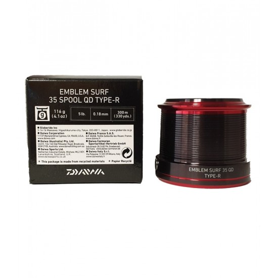Bobina Carrete Daiwa Emblem Surf 35 SCWQDR  Bobinas y Accesorios