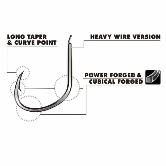 Decoy Hyper Pike AS-04 2/0 Anzuelos Carbono
