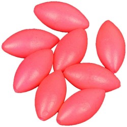 Micro Perlas Flotantes Ovaladas Color Rosa