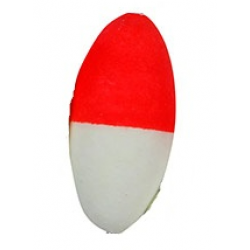 Micro Perlas Flotantes Ovaladas Color Blanca/Roja