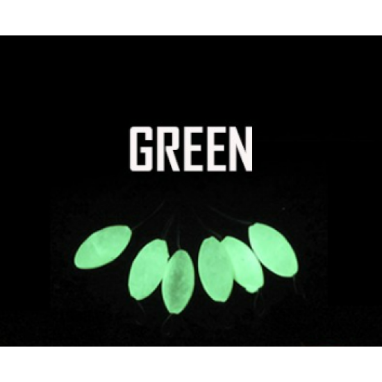 Flotantes Ovaladas Color Verde Fluo Talla 00 Accesorios para Montajes