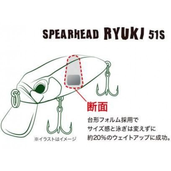 Duo Spearhead Ryuki 51S Color CPA4009 Spinning