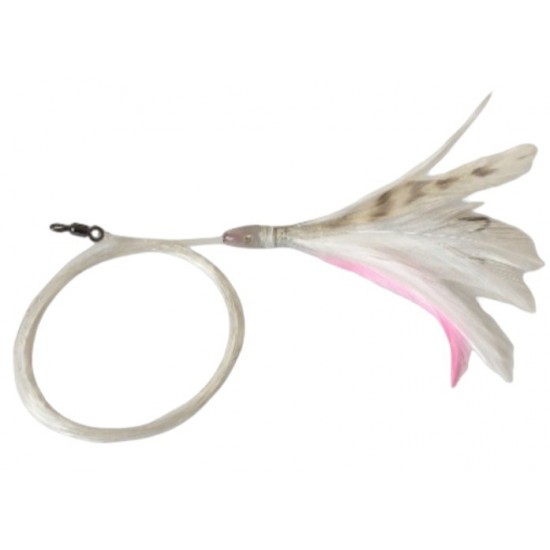 Tuna Trolling Crystal Pulpo White Pink Striped Curricán