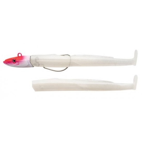 Fiiish Black Eel 110 Combo Off Shore Color White Coco - Red Head Vinilos