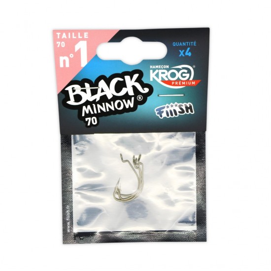 Black Minnow 70 - 4 Hook Krog Premium By VMC