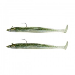 Crazy Paddle Tail 120 Doble Combo - Shore Color Ghost Minnow