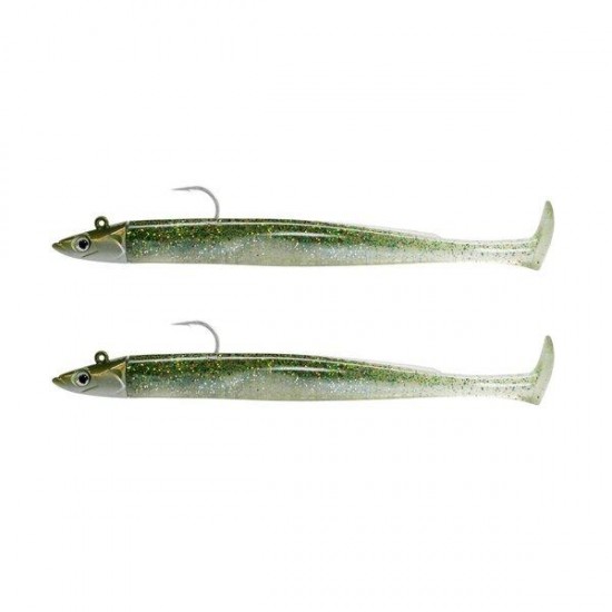 Crazy Paddle Tail 120 Doble Combo - Shore Color Ghost Minnow