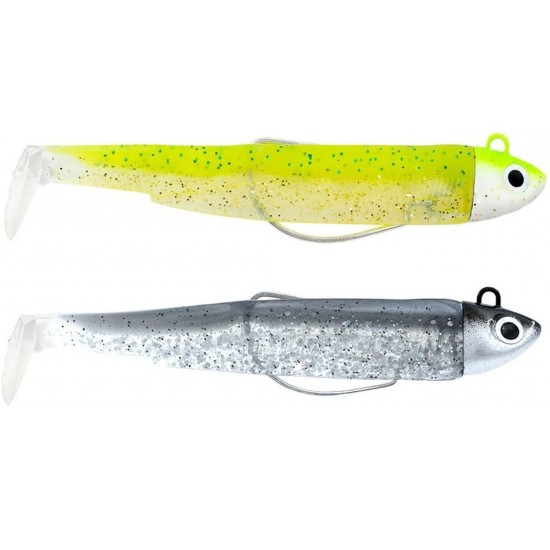 Black Minnow 70 Doble Combo Search 4.5 gr Color Lime Juice - Silver Strike Vinilos