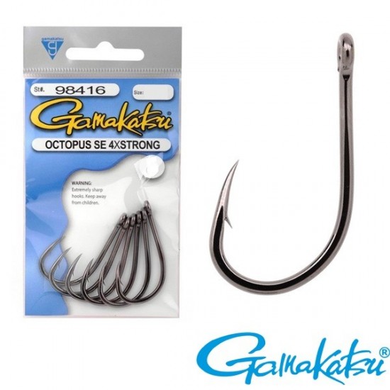 Anzuelo Gamakatsu Octopus SE 4Xstrong 98416 Nº6/0