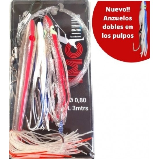 Imc Fishing Montaje Curri Bala + 2 Pulpos Color Special Pink Curricán