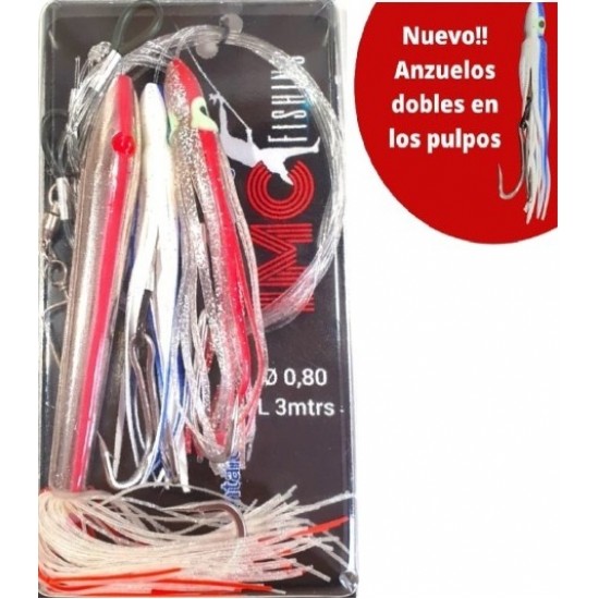 Imc Fishing Montaje Curri Bala + 2 Pulpos Color Special Silver Curricán