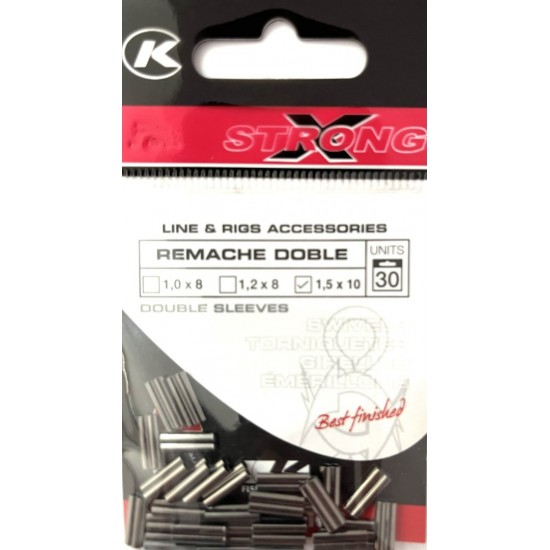 Tubo De Remache Kali Kunnan Doble X Strong 1.5 x10 Emerillones y Conectores