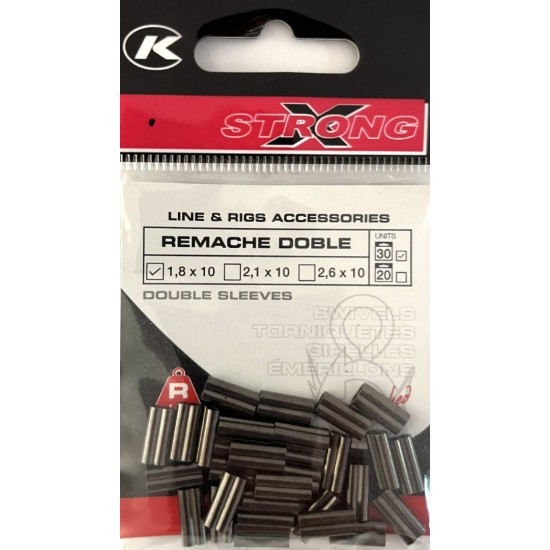 Tubo De Remache Kali Kunnan Doble X Strong 1.8 x 10 Emerillones y Conectores