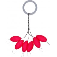 Flotador Oval bait Con Stooper Kali Kunnan Rosa Fosfo