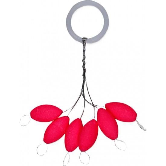 Flotador Oval bait Con Stooper Kali Kunnan Rosa Fosfo