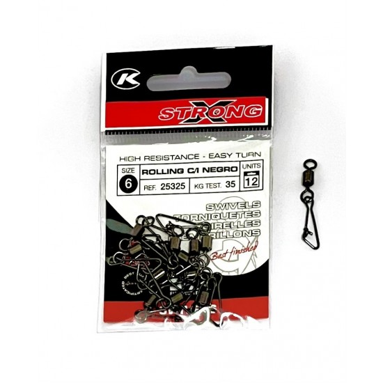 Rolling  C/I Negro Kali Kunnan Emerillones y Conectores