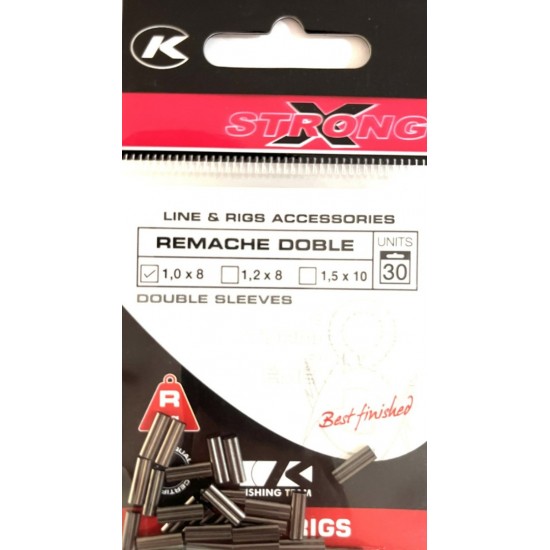 Tubo De Remache Kali Kunnan Doble X Strong 1.0 x 8 Emerillones y Conectores