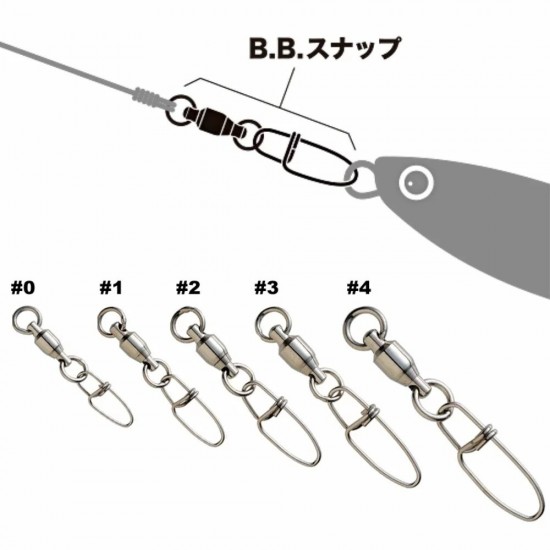 MAJOR CRAFT Fishing Ball Bearing Snap OTOKU  Emerillones y Conectores