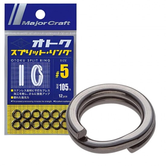 Major Craft Otoku Split Ring Emerillones y Conectores
