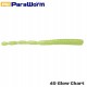 Major Craft Para Worm Soft Pintail Color 40 GLOW CHART