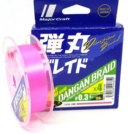 Major Craft Dangan Braid Light X4 Pink