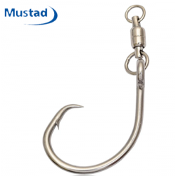 Anzuelo Mustad Swivel Demon Offset Circle Nº 10/0