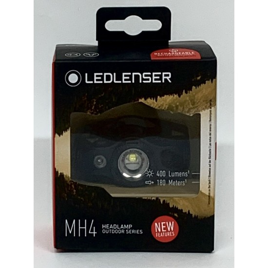 Linterna Ledlenser MH4 Frontal Recargable Linternas / Lamparas / Luz quimica / Soporte Luz