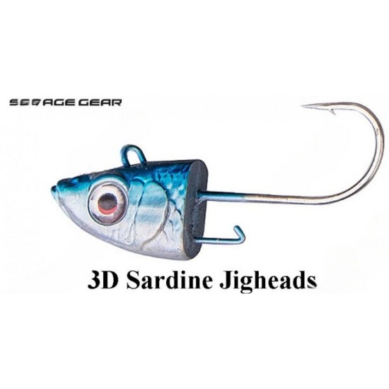 Savage Gear 3D Sardine Jigheads Cabezas Plomadas