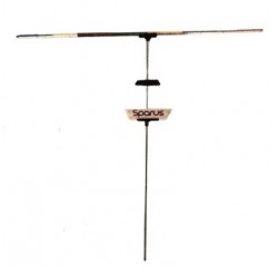 Percha Pica Sparus Redonda Peine y Bandeja 100 cm