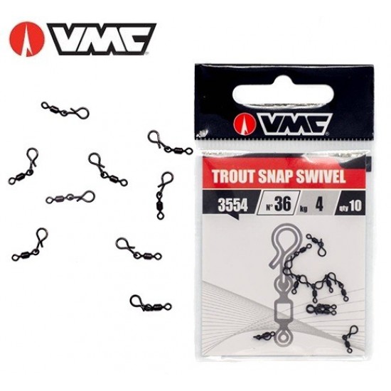 Emerillon Con Rolling VMC 3554BN Trout Snap Swivel 