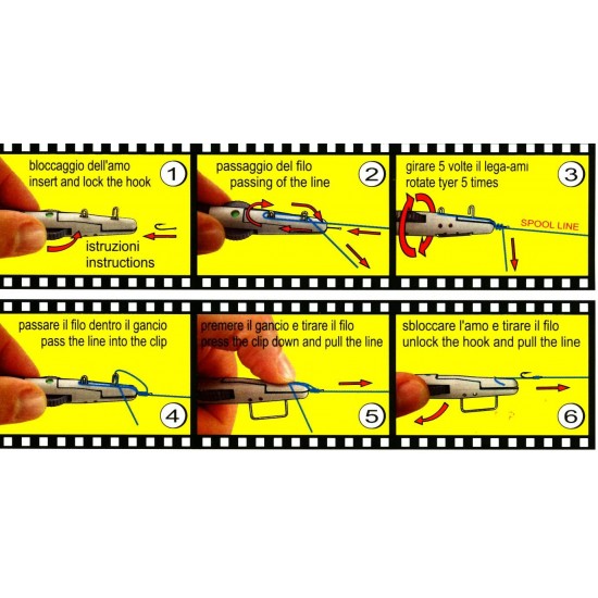 Maquina Atador/Empatillar Anzuelos Stonfo Art.448