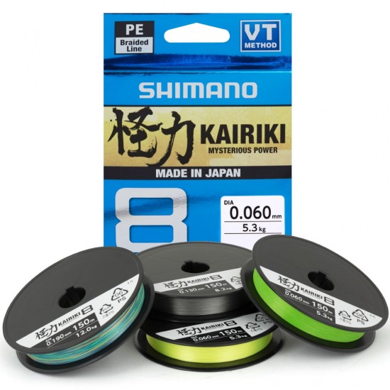 Shimano Kairiki 8 Color Mantis Green Trenzados 