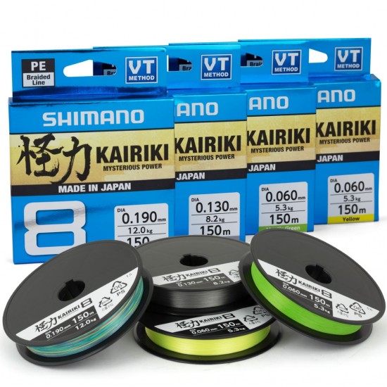 Shimano Kairiki 8 Color Mantis Green Trenzados 