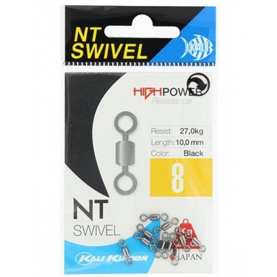 Rolling Kali Kunnan NT Swivel Black Emerillones y Conectores