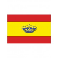 Bandera España con Corona 