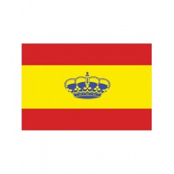 Bandera España con Corona 