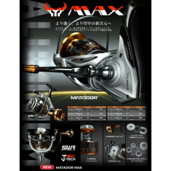 Carrete Xzoga Matador Max 6000AR