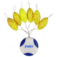 Oval Floating Bead With Stopper 6 Color Yellow Glossy