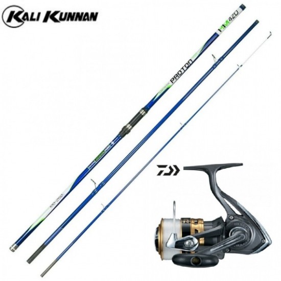Combo Caña Kali Kunnan Proton + Carrete Daiwa Joinus 4500 SurfCasting