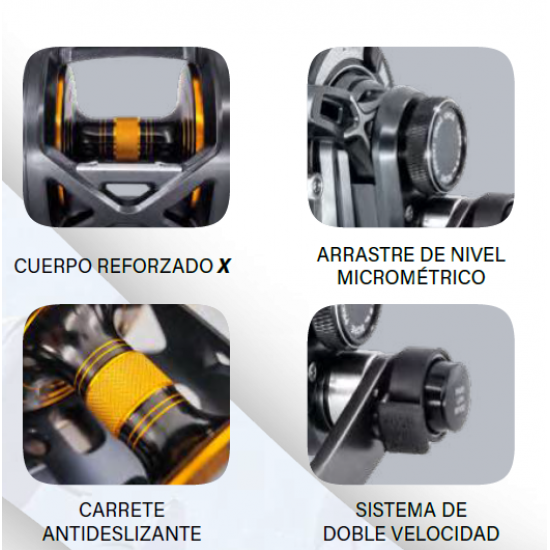 Carrete Tica Oxean OX50TS 2V 